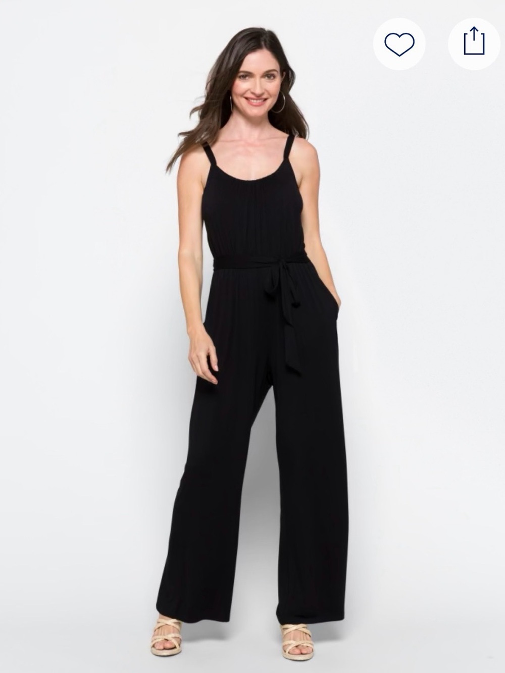 Slimming Black Jumpsuit Romper- very flattering, vacation, party, night out